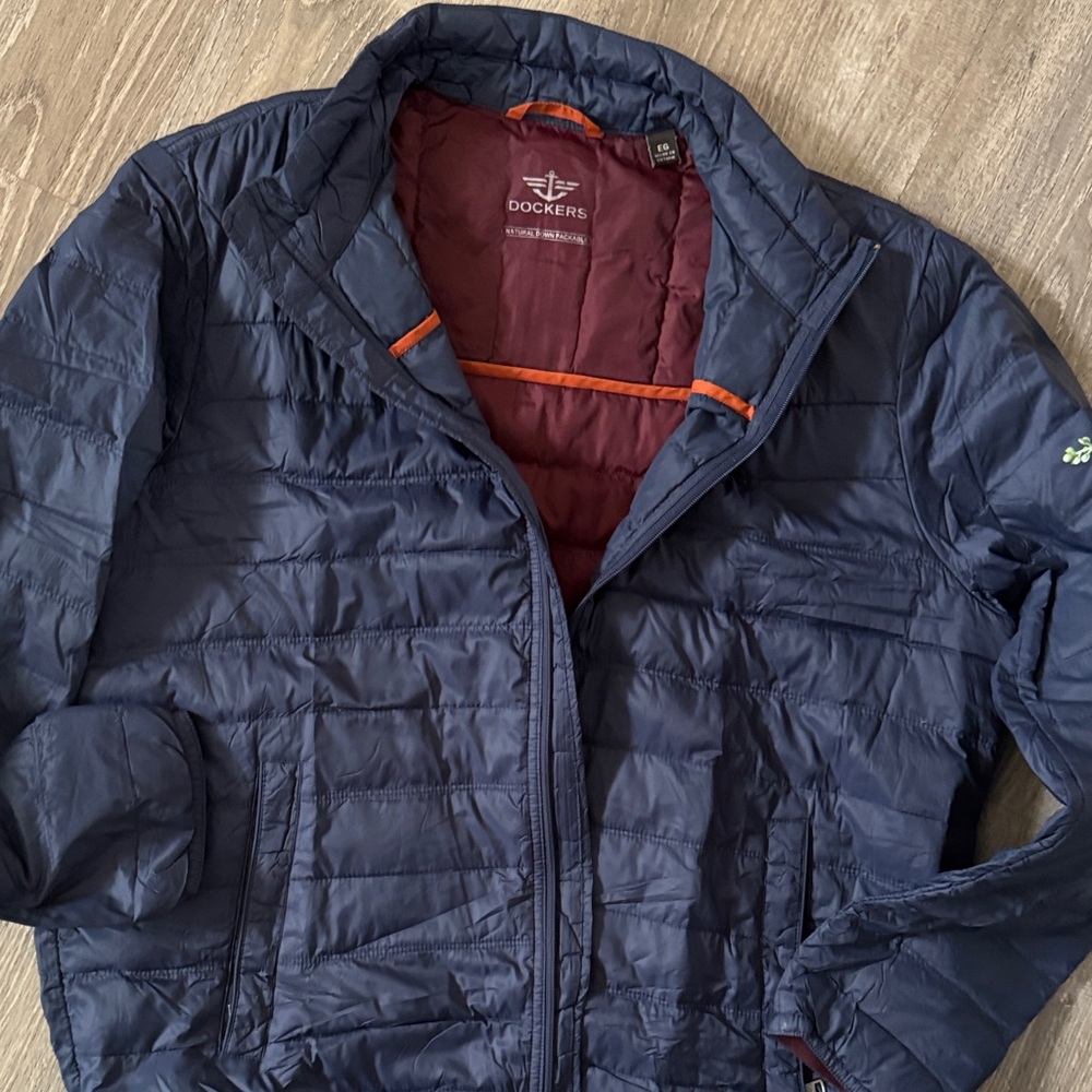 Dockers Men’s Dark Blue Puffer Jacket
